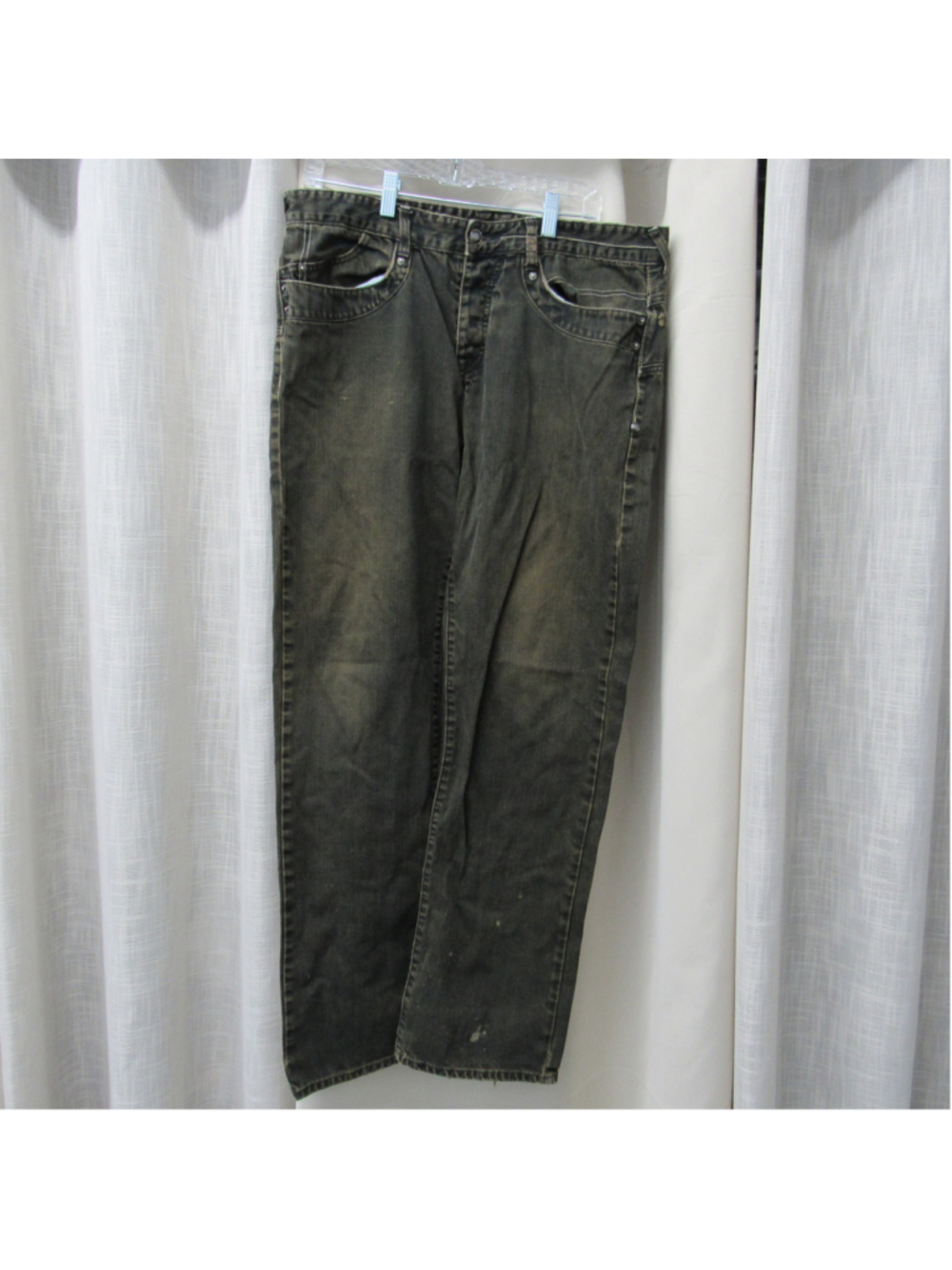 VTG G by Guess Galan Low Straight Jeans Mens 36 Faded Y2K Denim Distressed